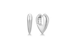  TRAILBLAZER - Oorhangers - Zilver / Gerodineerd - 2cm